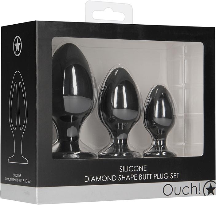 Produktbild Ouch! Diamond Shape Butt Plug Set