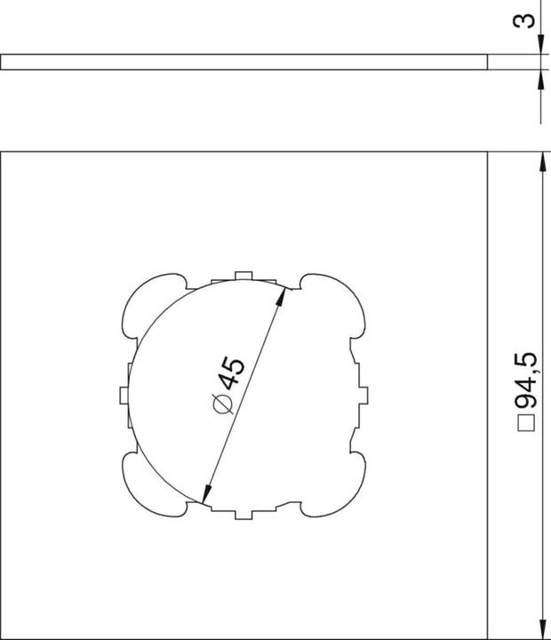 Produktbild OBO Bettermann Abdeckplatte