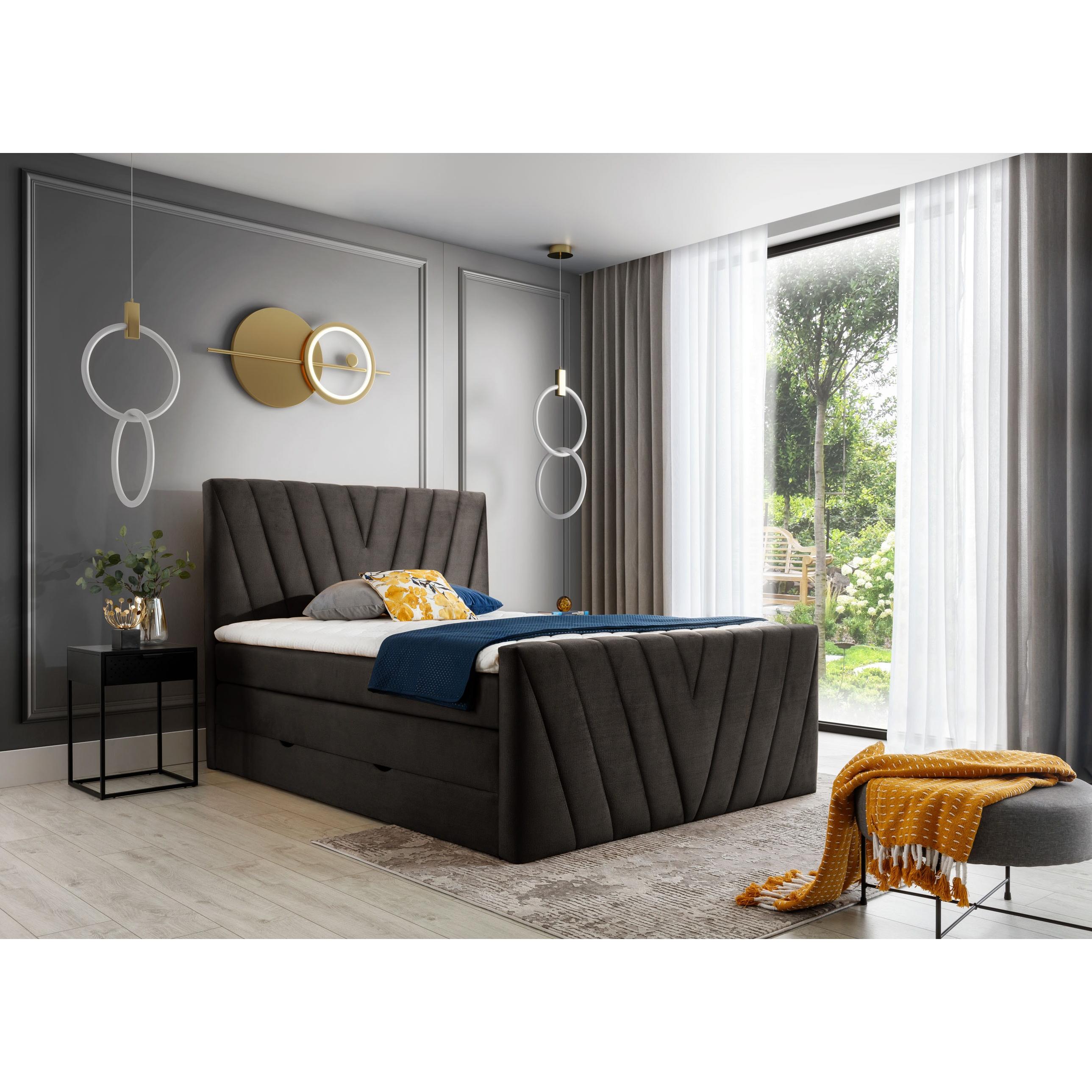 ELTAP, Boxspringbett, Candice mit Stauraum (180 x 200 cm)