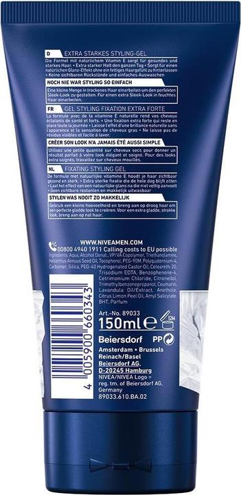 Immagine prodotto Nivea Men Craft Stylers Fixating Styling Gel (Gel per capelli, 150 ml)