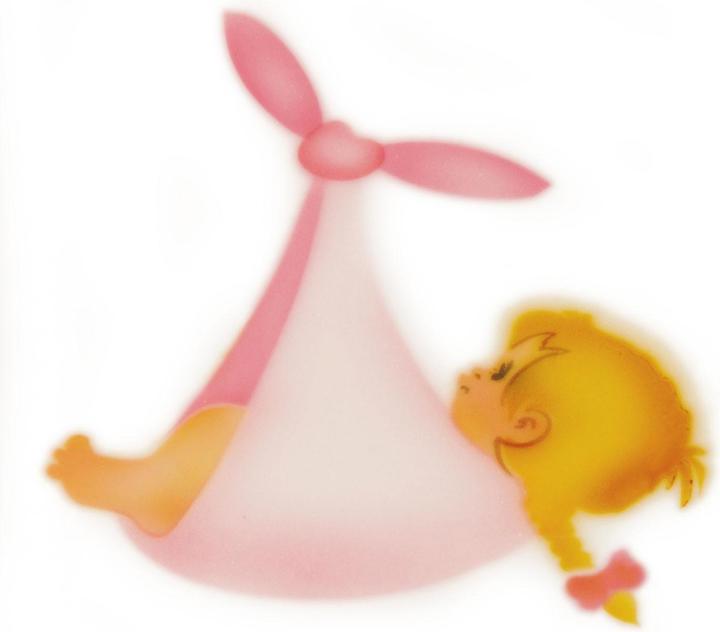 Actual product image Martellato Airbrush stencil baby girl
