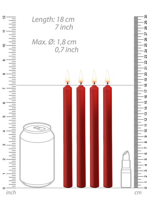 Produktbild Ouch! Teasing Wax Candles Large - Parafin - 4-pack