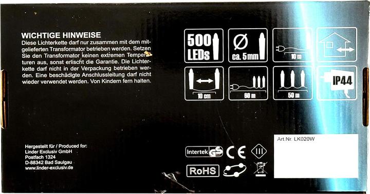 Actual product image Mojawo 500 LED fairy lights warm white (60 m)