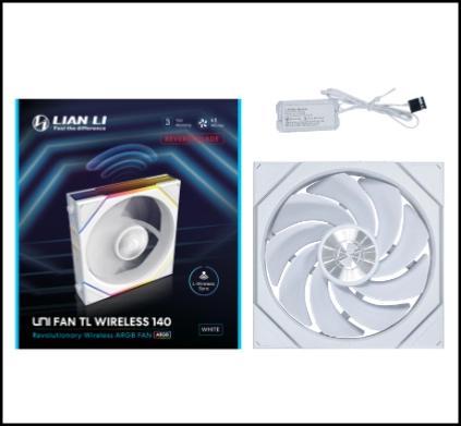 Produktbild Lian-Li UNI FAN TL Wireless Lüfter, ARGB, PWM - 140mm, weiss (140 mm, 1x)