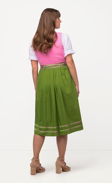 Produktbild Ulla Popken Dirndl, Schnürung, Carree-Ausschnitt, ärmellos (52)