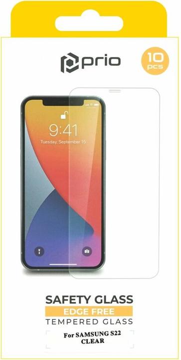 Actual product image prio 10x bulletproof glass clear for Samsung S22 (10 pcs., Samsung Galaxy S22 5G)