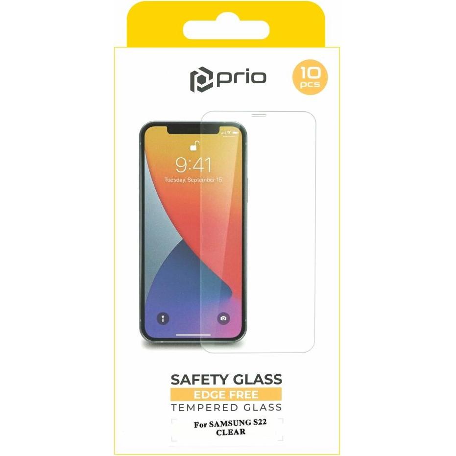 prio 10x Panzerglas Panzerglas für Samsung S22 klar (10 Stück, Samsung Galaxy S22 5G), Smartphone Schutzfolie, Transpare...