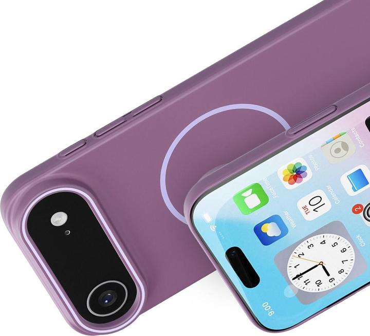 Actual product image Mobiparts Slim Line Case Apple iPhone 17 Air (MagSafe Compatible) Imperial Purple (Apple iPhone 17 Pro)