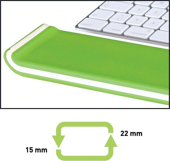 Image du produit Leitz Repose-poignets WOW 65230054 blanc/vert