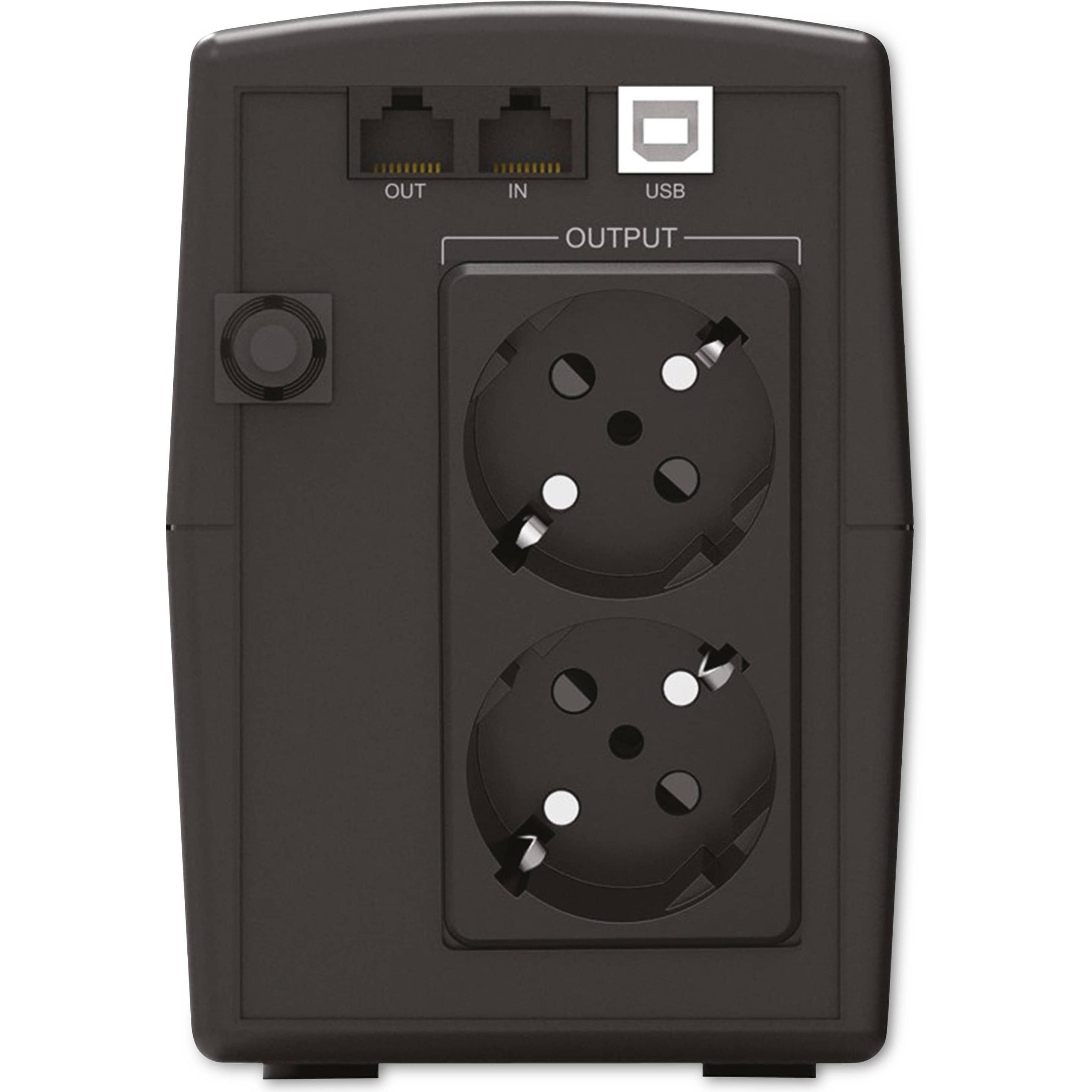 Powerwalker Basic VI 1000 STL (1000 VA, 600 W, Line-Interaktiv USV), USV