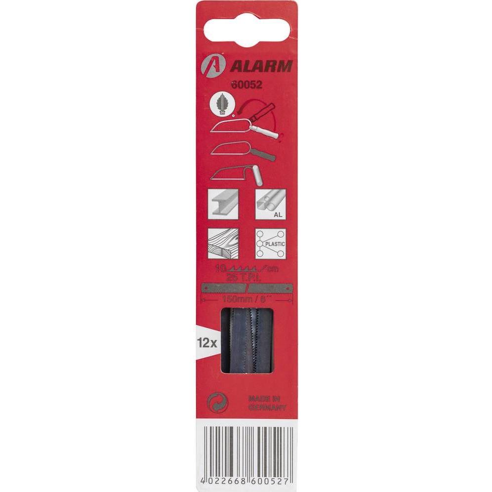 Alarm, Lama, 12-er Packs Sägeblätter für Metall, grob 25TPI L.190mm Werkzeuge 56060052
