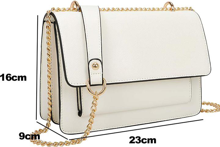 Produktbild Gallantry Damen Umhängetasche Goldkette Fronttasche Klappe