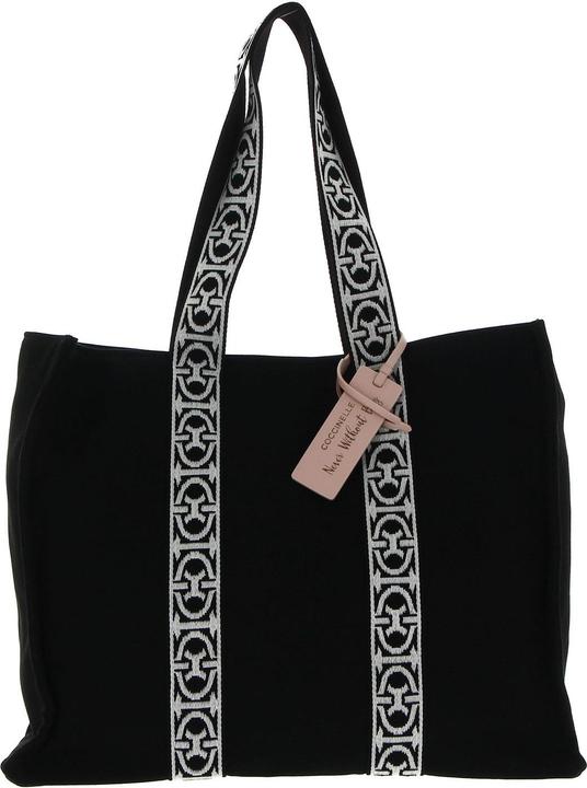 Actual product image Coccinelle Never Without Bag Ribbon Handbag Canvas Fabric