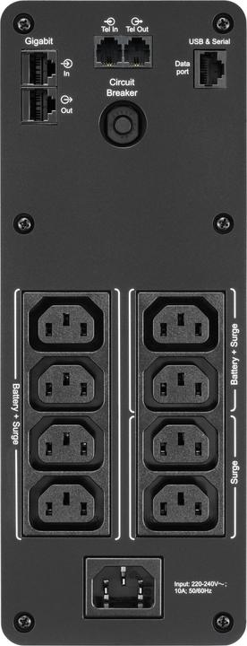 Productafbeelding APC BR1600SI (1600 VA, 960 W, Lijninteractief UPS)
