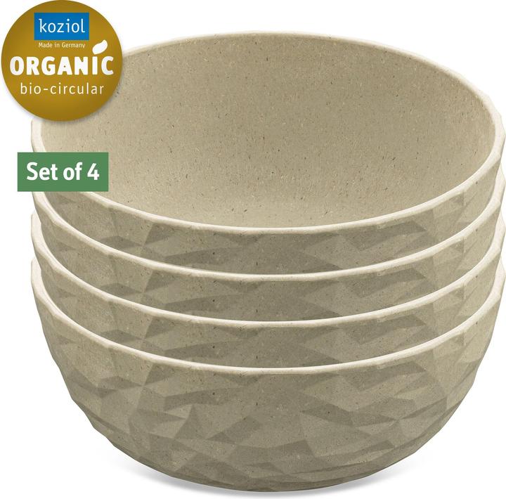 Immagine prodotto Koziol Ciotola Club 700 ml, 4 pezzi, sabbia (16.20 cm, 0.70 l, 4 x)