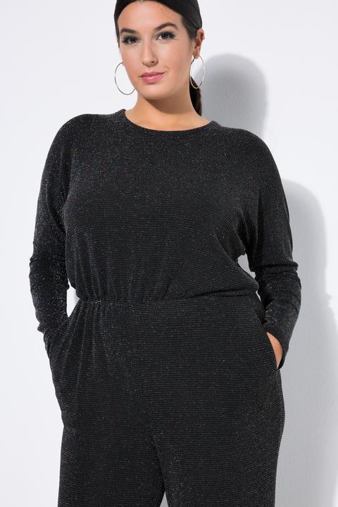 Produktbild Studio Untold Jumpsuit, oversized, Glittereffekt, weites Bein (42, 44)