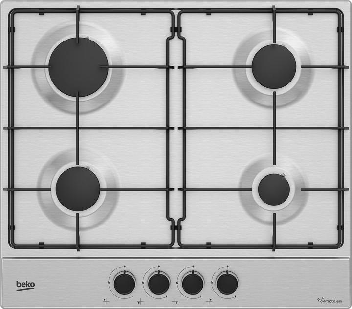Immagine prodotto Beko HIAG64223SXE piano cottura Stainless steel Da incasso 60 cm Gas 4 Fornello(i)