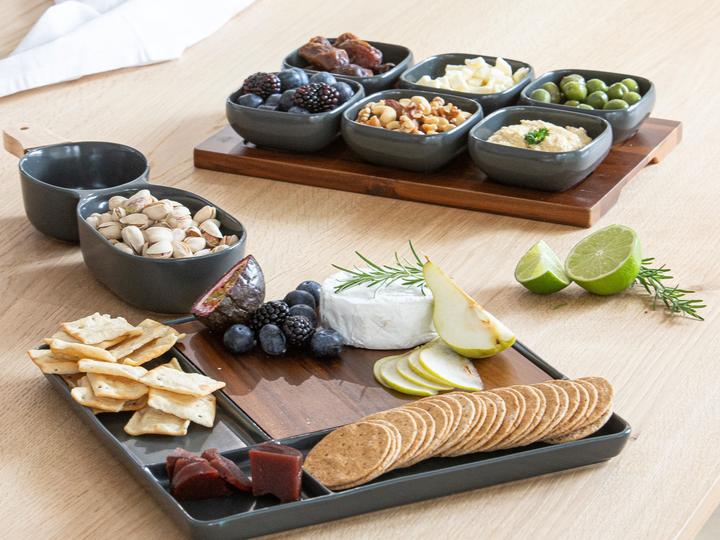 Actual product image Ladelle ESSENTIALS Schalenset anthrazit 7tlg