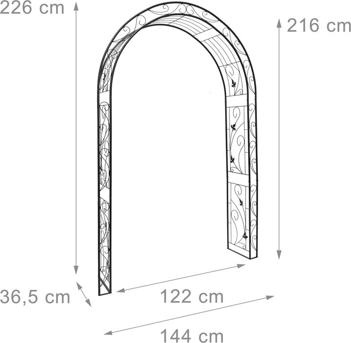 Productafbeelding Relaxdays Rozenboog (36.50 cm, 144 cm)