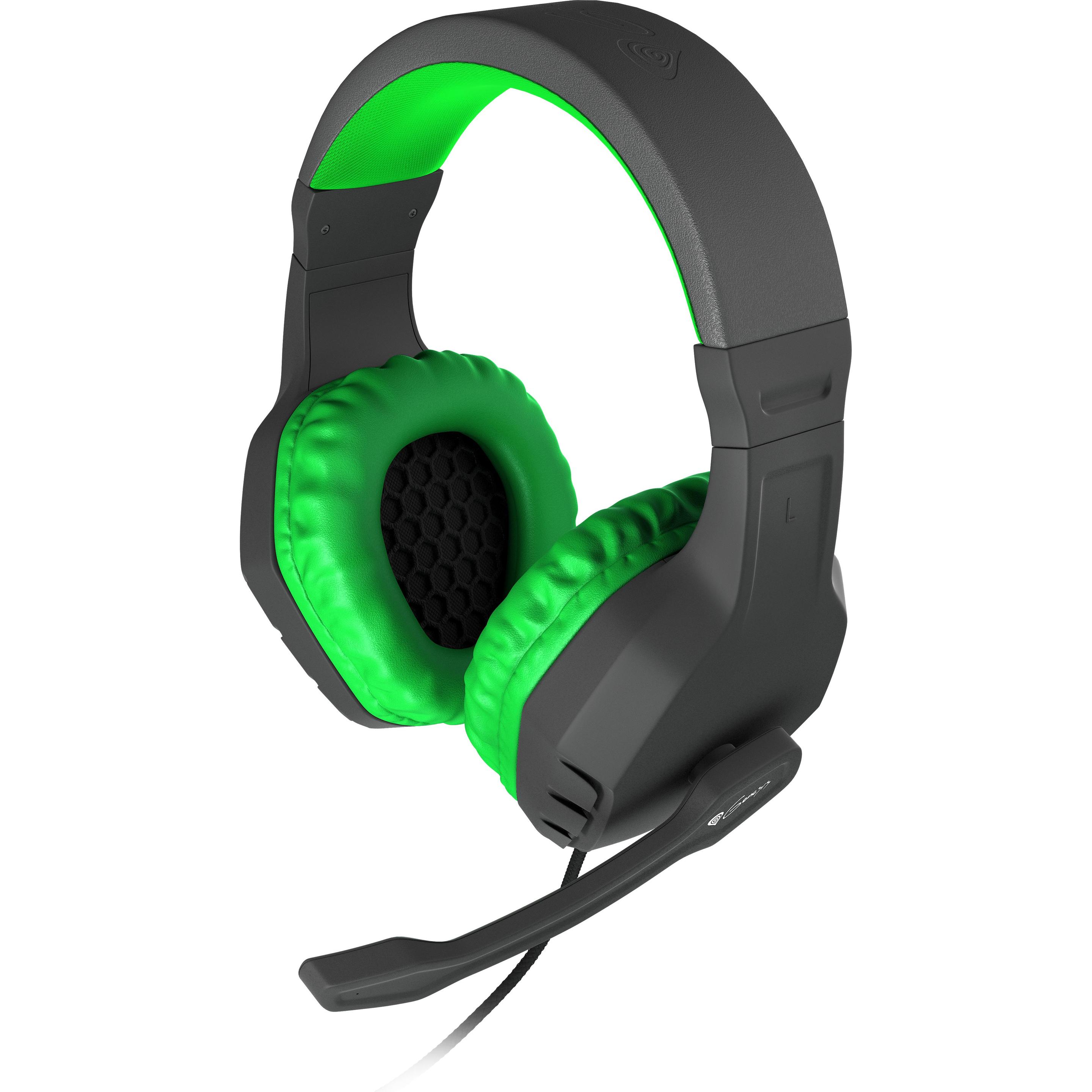 Genesis ARGON 200 (Kabelgebunden), Gaming Headset, Schwarz, Grün