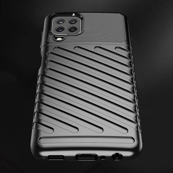 Produktbild Hurtel Thunder Case Flexibel Robuste Panzer Handyhülle TPU Schutzhülle für Samsung Galaxy A22 4G schwarz (Samsung Galaxy A22)