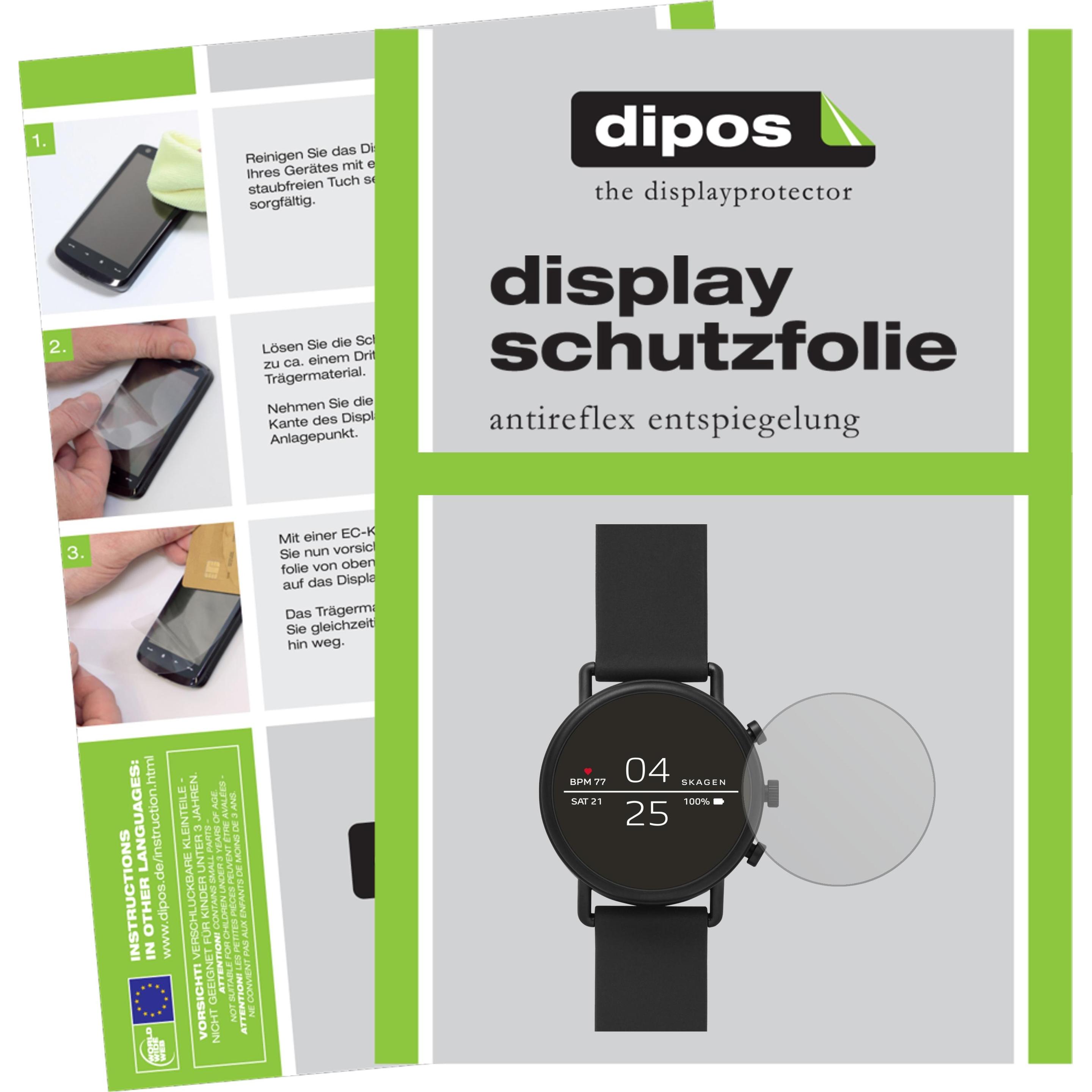 Dipos Displayschutzfolie Antireflex, Smartwatch Schutzfolie, Transparent