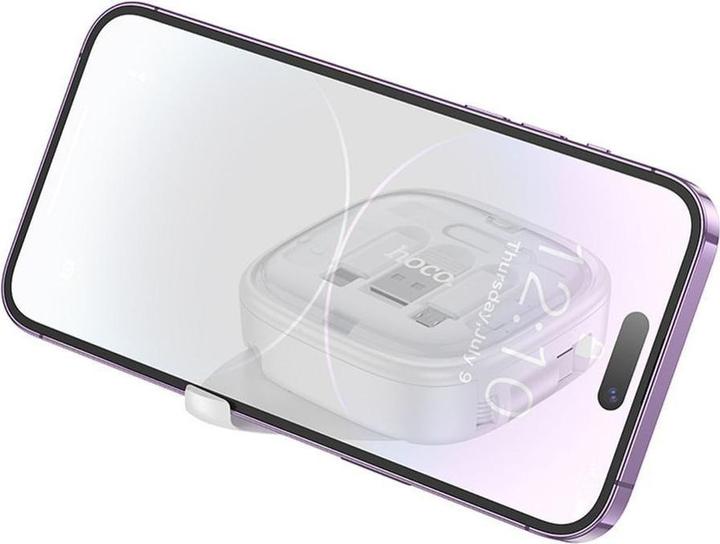 Produktbild Hoco Cable cable All-in-one retractable charging data cable set PD 3A 60W U140 0,95 m white (1 m, 60 W)