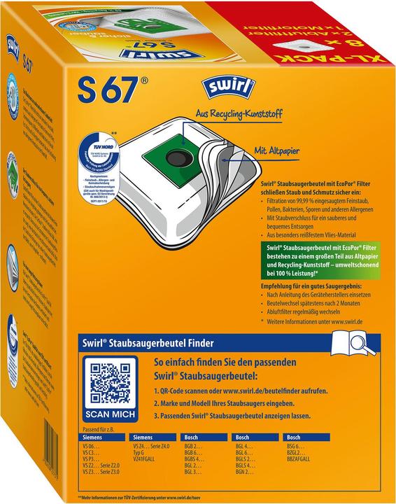 Produktbild Swirl S 67 XL Vorteilspack EcoPor® (8 x)