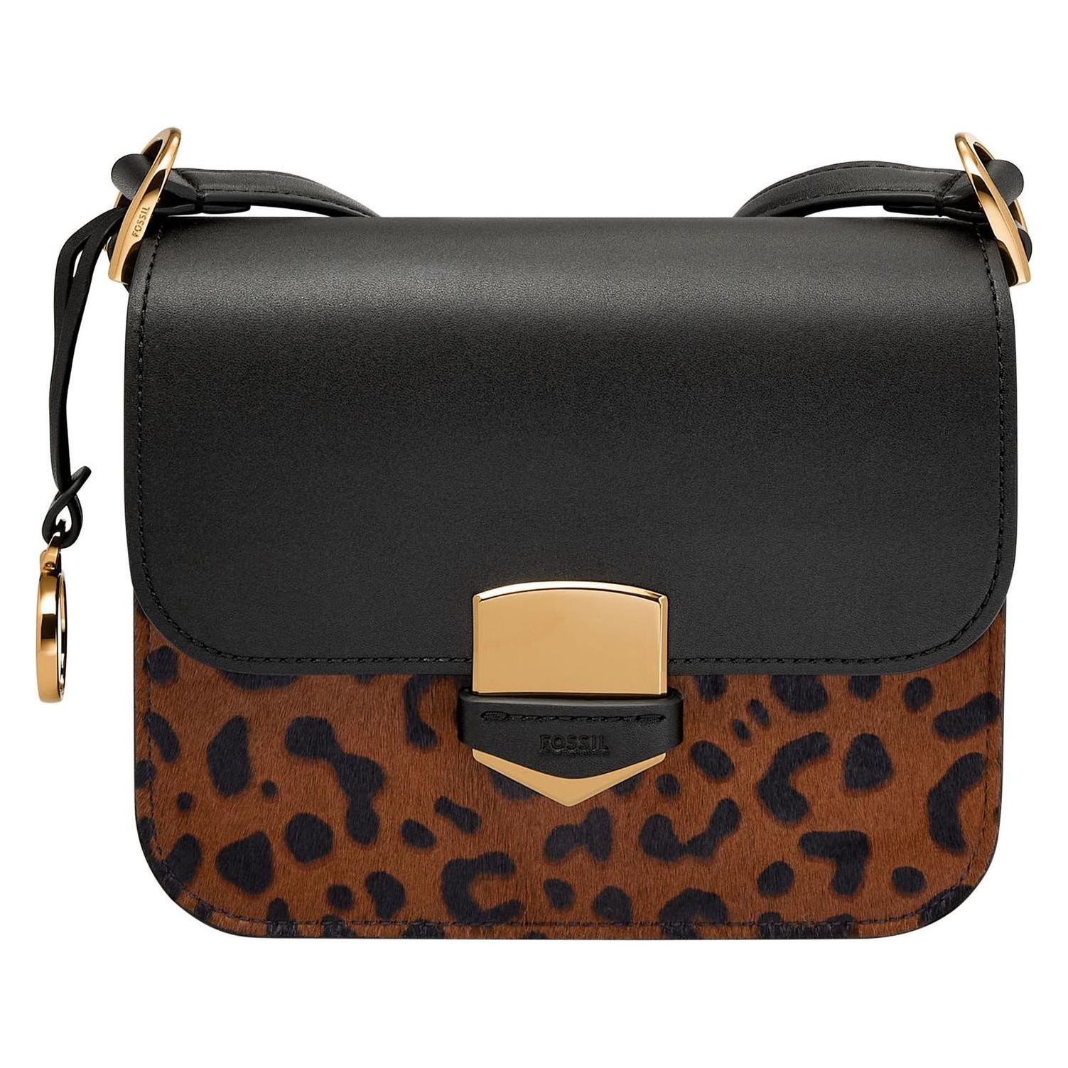 Fossil, Damen, Handtasche, Lennox Flap Crossbody, Braun