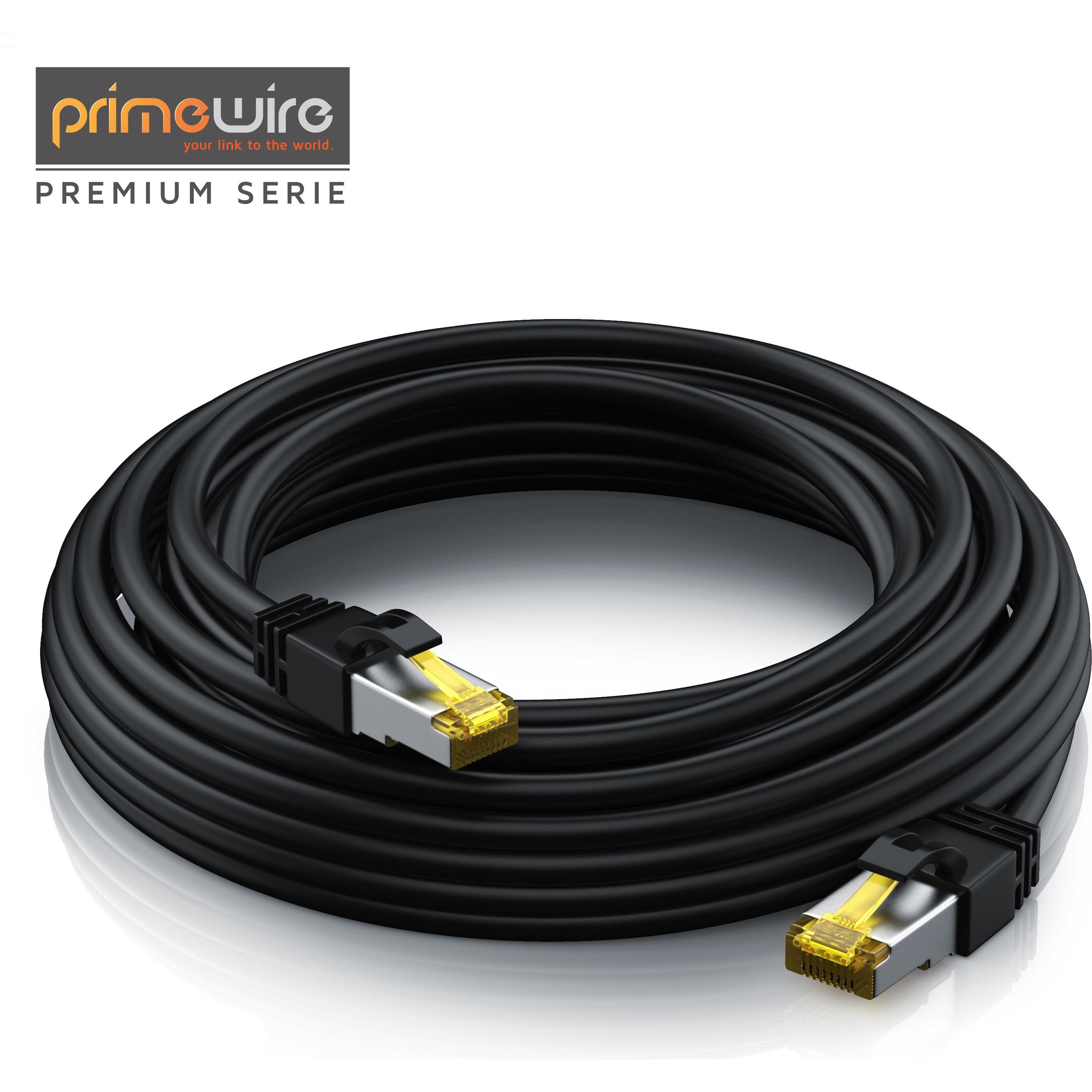 Primewire CAT.7 Netzwerkkabel - Ethernet Gigabit Lan Kabel RJ45 - 10 Gbit/s - Patchkabel - komp. CAT.6 CAT.8 (S/FTP, CAT...