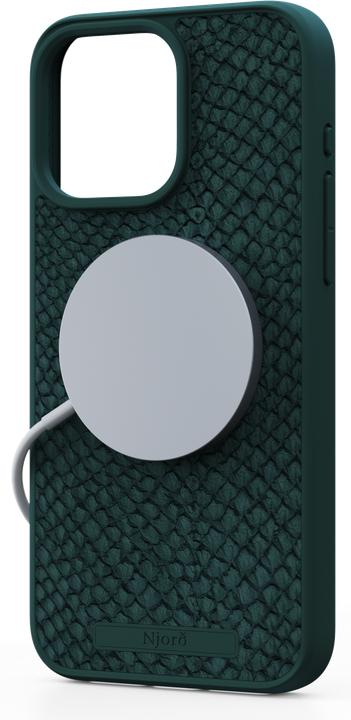 Produktbild Njord Salmon Leather Magsafe Case for iPhone 15 Pro Max, Green (Apple iPhone 15 Pro Max)