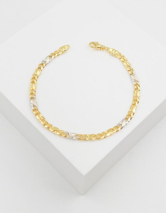 Image du produit Muau Chaîne de 8 (19 cm, Or blanc, Or jaune)