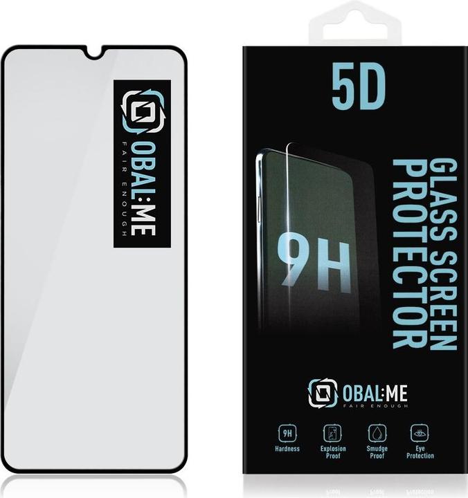 Actual product image - OBAL:ME 5D Glass Screen Protector for Xiaomi Redmi A3 Black (1 pcs., Xiaomi Redmi A3)