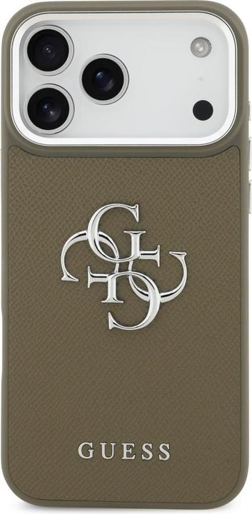 Produktbild Guess - Hardcase Grained Big 4G Classic Logo (GUHCP17XPG4SMCEW) - iPhone 17 Pro Max - Brown (Apple iPhone 17 Pro Max)