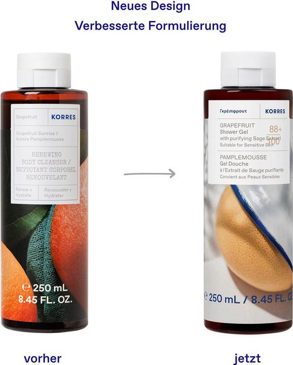 Actual product image Korres GRAPEFRUIT Duschgel (250 ml)