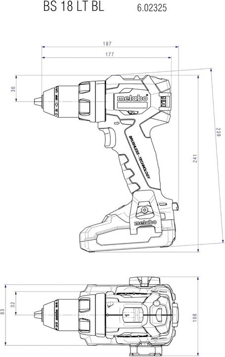 Actual product image Metabo BS 18 LT BL