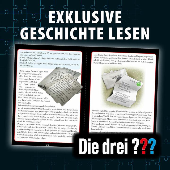 Actual product image Kosmos Crime puzzle: The three??? - The bloom of doom (300 pieces)