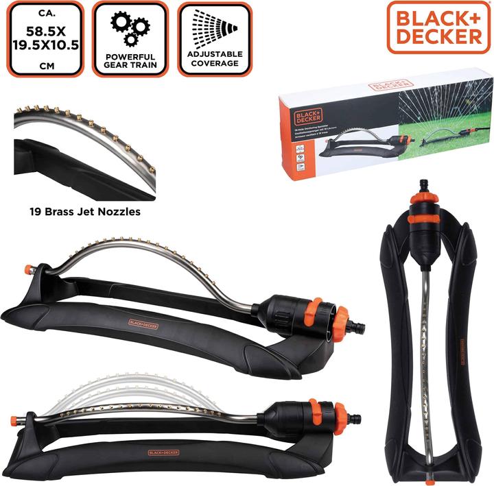 Produktbild Black & Decker Sprinkler 19 hole oscillating (Flächenregner)