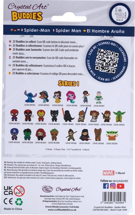 Actual product image Craft Buddy BUDDIES Spiderman