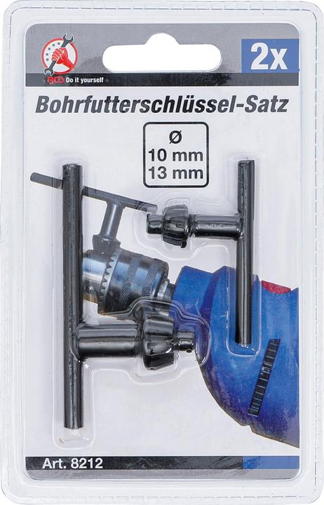 Produktbild BGS Bohrfutterschlüssel-Satz Ø 10 / 13 mm 2-tlg.