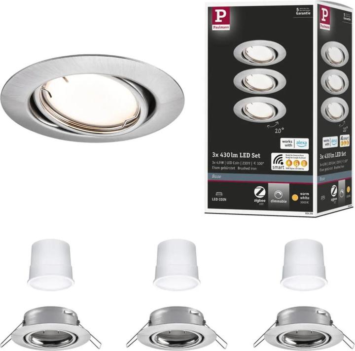 Image du produit Paulmann Kit d'éclairage encastré Base (430 lm)