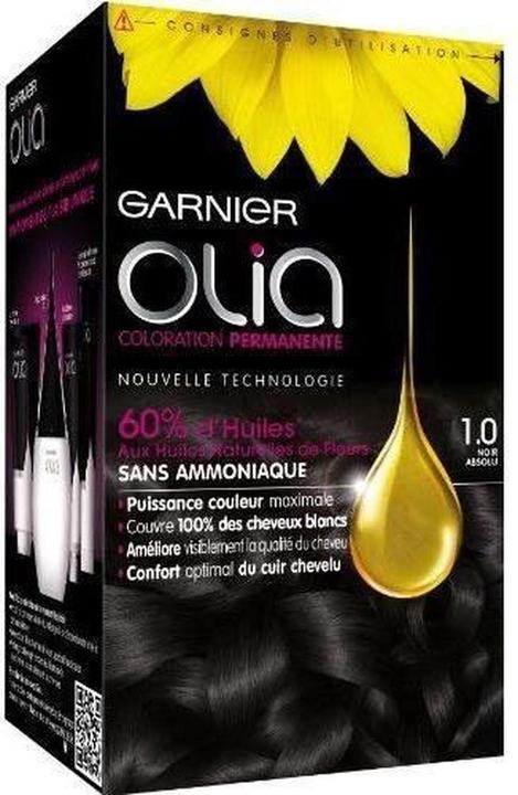 Image du produit Garnier Olia Ammonia Free Permanent Oil Dye Absolute Black Noir Absolu