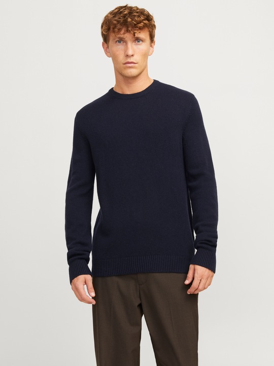 Produktbild Jack & Jones Einfarbig Strickpullover mit Rundhals Strickpullover mit Rundhals (XL)