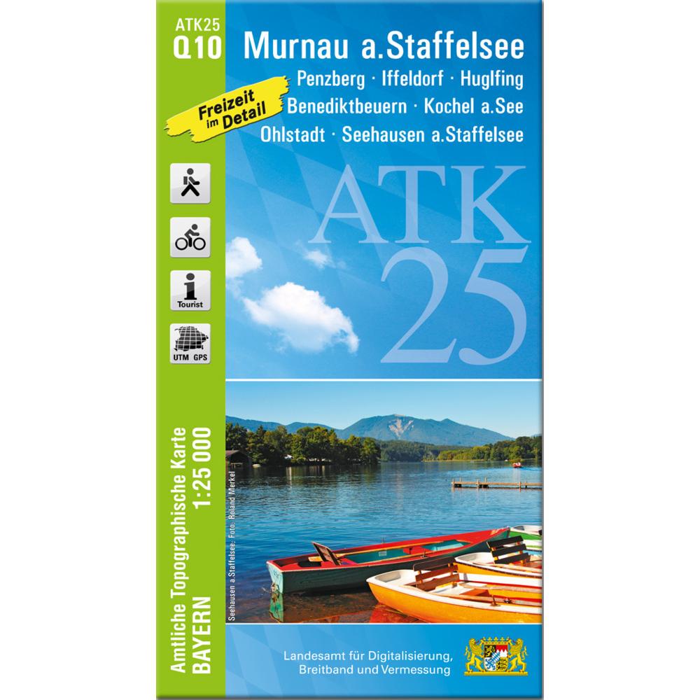 ATK25-Q10 Murnau a.Staffelsee (Amtliche, Landkarte