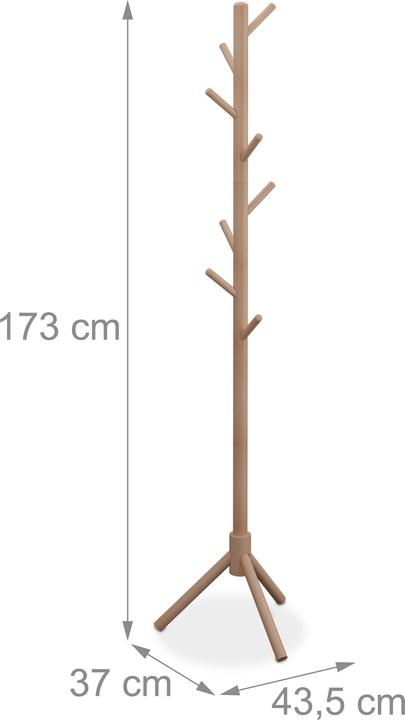 Actual product image Relaxdays coat rack