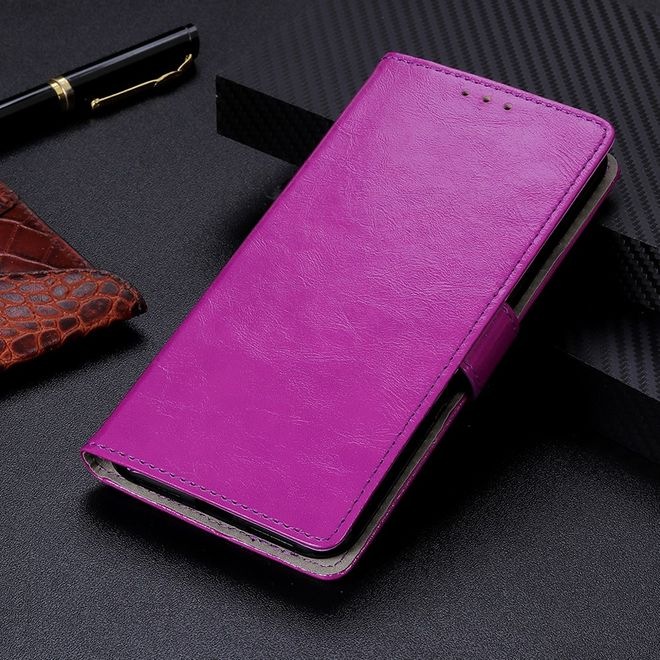Actual product image MU Classic Crazy Horse Leather Bookcover Series (Huawei P40 Lite E)