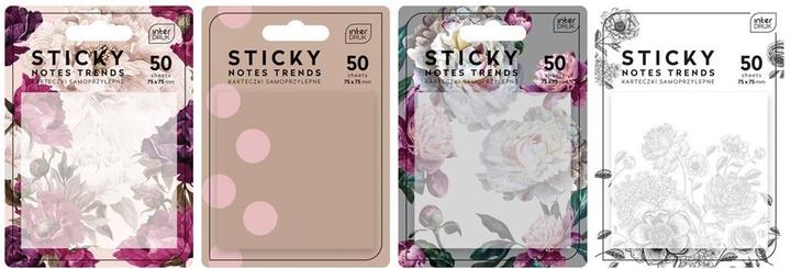 Interdruk Selbstklebende Notizzettel 75x75mm 50K Trends Mix (75 x 75 mm)