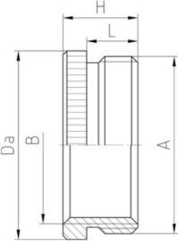 Actual product image Jacob Reducer Male thread PG16 Female thread PG9 Brass