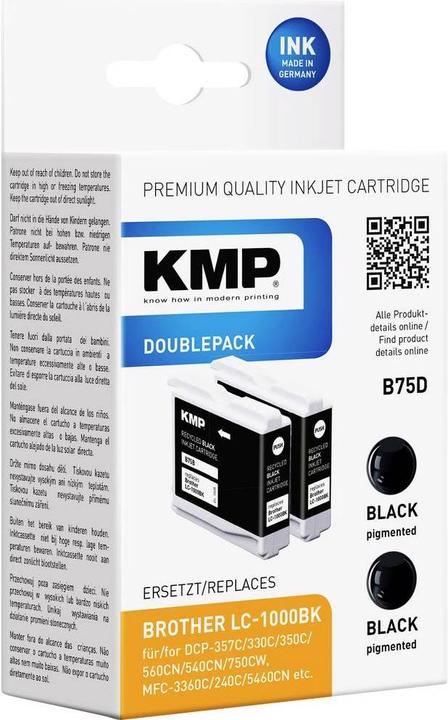 Produktbild KMP Tintenpatrone Tintenkartusche B75D Black, Black (BK, C, M, Y)