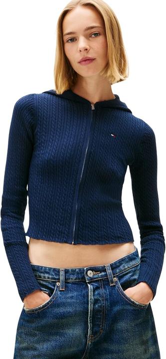 Produktbild Tommy Jeans Cardigan con Cappuccio Essential Rits (L)